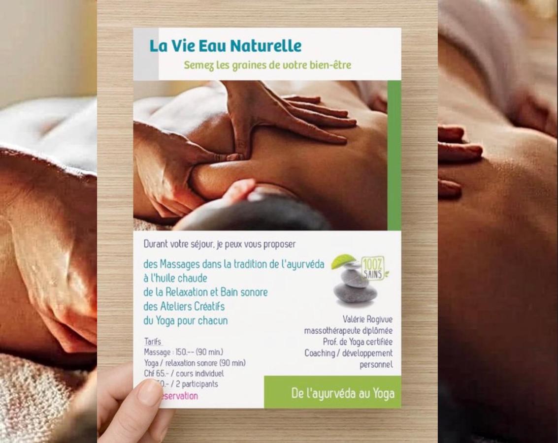 La Vie Eau Naturelle, jolies chambres chez l'habitant et repas sur demande Sembrancher Extérieur photo